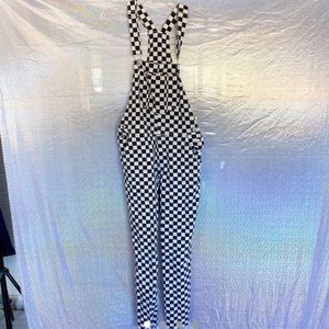 Checkered Unif Overalls